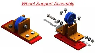 Solidworks Tutorial#38 | Design of Wheel Support Assembly.