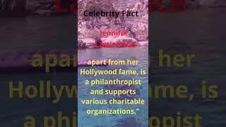 Celebrity Fact. Jennifer Lawrence, apart from her Hollywood fame...