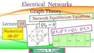 Lecture 19 Graph Theory: Network Equilibrium Equations (Numerical 06-07)
