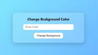 🎨 Change Background Color with JavaScript #webdevelopment #CodeByGaurav