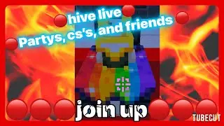 🔴Hive LIVE🔴1v1s partys and customs till 100 subs COME SNIPE ME
