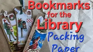 📚Библиотечные закладки или бирки из упаковочной бумаги, готовые к празднику
