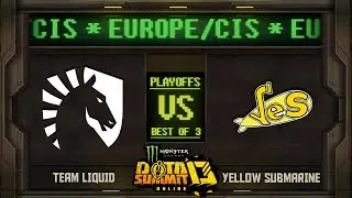 Liquid против Yellow Submarine, игра 1 - Monster Energy Dota Summit 13 EU/CIS: полуфинал с Гаретом, Пексу