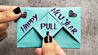DIY Surprise Message Card For Happy New Year | No Glue, No Tape | Handmade New Year 2025 Card ideas