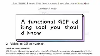 A multifunctional online GIF editing tool you should know