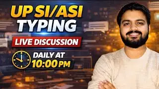 UP SI ASI TYPING 🔥| LIVE 🛑 Doubt Discussion Session | #upsi #upasi #uppolicetyping