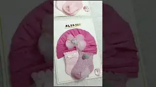 Imported Cap With Socks For Baby Girl's.
