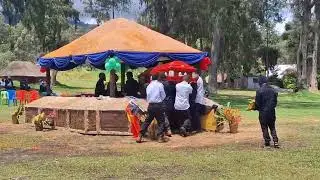 The first day of mourning begins. Justin George&rsquo;s casket arrives at the Rest House, 