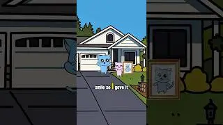 I think my neighbor has a crush on me 🥰#animation #digitalart #catmemes #funnysong #silly #shorts