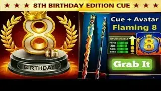 In 8 ball pool Legendary cue |NO Hack Cash Golden Shot Only || Alex Saify ||