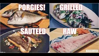 Porgy Catch and Cook: 3 ways! 鯛が釣れた