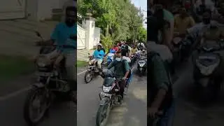 Actor Vijay  cycle ride on election