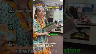 Calling teachers by their first name.