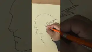DESENHANDO O FLASH COM UM &Uacute;NICO TRA&Ccedil;O SEM TIRAR O LAPIS DO PAPEL #shorts