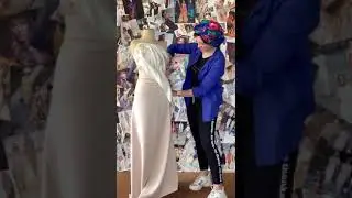 تشكيل وردة مُجسمة علي المانيكان مباشرةً (draping)