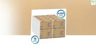 Scott Essential Multifold Paper Towels (01840) with Fast-Drying Absorbency Pockets, White, 16 Packs