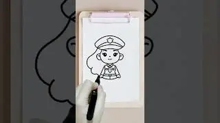 HOW TO DRAW A POLICE WOMAN