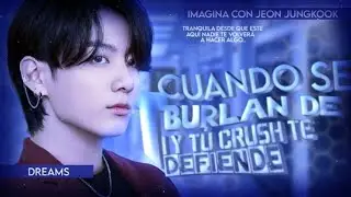 ꒱❝ Cuando se burlan de ti y tu crush te defiende — ❞ « Imagina con Jungkook » [1/2]