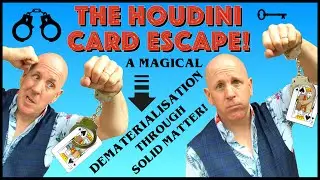 The Houdini Card Escape -  Magic From My Conservatory No37 - Card Trick Penetration.