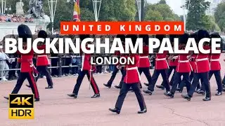 London &ndash; UK 🇬🇧 | Buckingham Palace Guard Change &ndash; Part 1 | 4K UHD