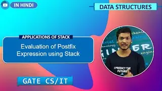 Evaluation of Postfix Expression using Stack | Stack Applications | Data Structures