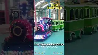 Royal Tourist Train, test before shipping. 16 seats model, suitable for indoor and outside.
