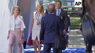European People's Party leaders arrive for pre-summit meeting