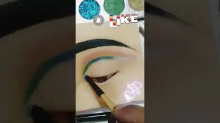 easy simple beautiful 😍😍 eye makeup 💄 look #shorts #eyeamakeup