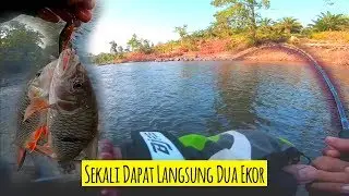 MEMANCING IKAN HAMPALA sekali dapat dua ekor langsung! Reynold sb 22/11/2019