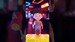 Sumi in Game Zone Madness! 🎮💥 From Racing to Hammer Smash! #funny #shorts #animation