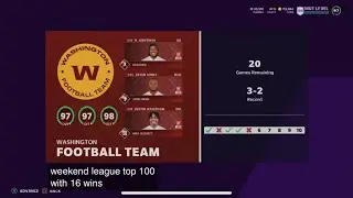 MUT WEEKEND LEAGUE PLAYING #18 PLAYER #8TH IN RANKED MATCHES DEON JONES A BEAST