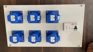 Industrial heavy duty extension board/ ELCB Wiring || industrial 16/32amp plug and socket connection