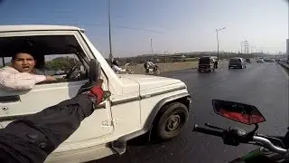 Biker V/S Bad Driver | Lane Change with no indicators