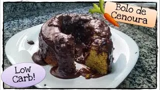 Como Fazer Bolo de Cenoura Low Carb - Sem Glúten e Sem Lactose | Batata Assando