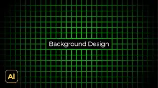 Simple Background Design Idea, Halftone Grid | Adobe Illustrator Tutorials