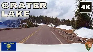 Crater Lake National Park 4K drive - Oregon