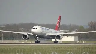 Turkish Airlines Airbus A330-203 TC-JND arrival at Munich Airport Landung Flughafen M&uuml;nchen