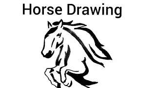 How to draw a horse jumping