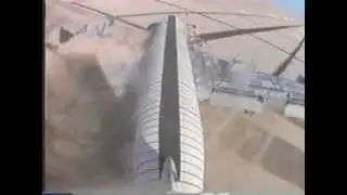 Boeing 720 Controlled Impact Demonstration (Tail Camera View)