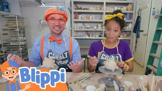 Blippi & Meekah’s Make Messy Pottery! | Blippi - Full Episodes | Learning Videos with Blippi