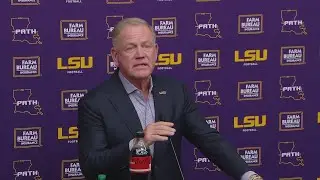 LSU football head coach Brian Kelly news conference