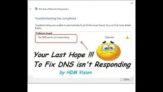 DNS Server isn't Responding - On Windows || 100% Fix
