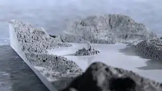 Bled in concrete. Precize 3D realistic model.