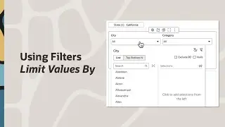 Использование предельных значений фильтров в Oracle Analytics