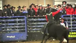 Ken Siemens in the bull riding at Canada's 2012 Ultimate Cowboy Challenge in Ponoka, AB