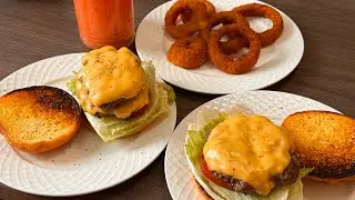Simple Homemade Cheeseburger 🍔 집에서 치즈버거 만들기