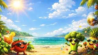 Robert Vegan &ndash; Salat am Strand | Vegane Party Sommer Musik 🌱🎉