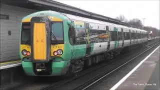 Trains at Three Bridges 8/1/16