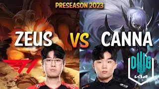 T1 Zeus vs DK CANNA - GNAR vs IRELIA Top - KR Ranked