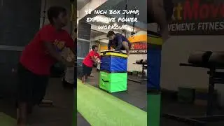 Build explosive power in glutes 4ft (48 inches) box jump #crossfit #calisthenics #strength #fitness